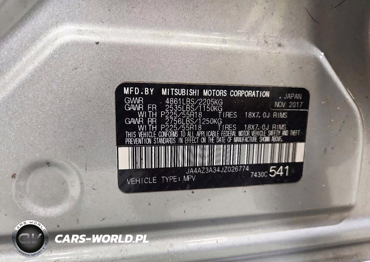 2018 Mitsubishi Outlander Se VIN:JA4AZ3A34JZ026774 - 13