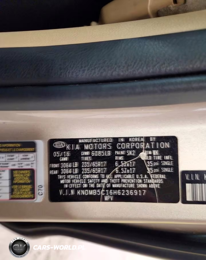2017 Kia Sedona Lx VIN:KNDMB5C16H6236917 - 13