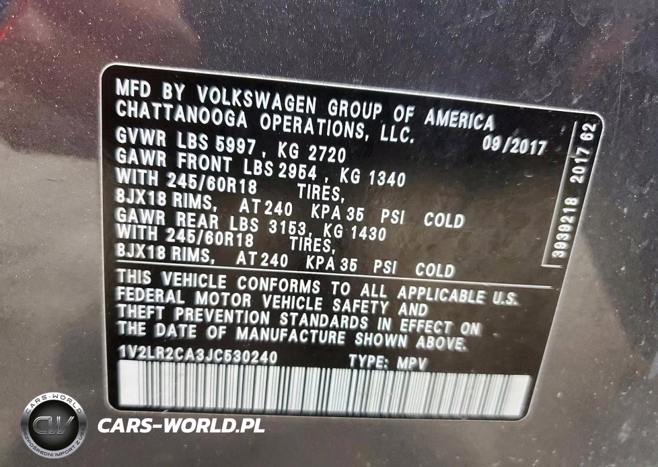 2018 Volkswagen Atlas Se VIN:1V2LR2CA3JC530240 - 14