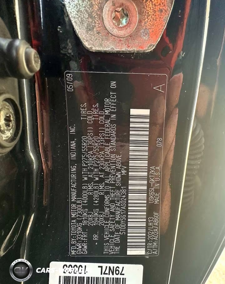 2010 Toyota Sequoia Platinum VIN:5TDDY5G17AS024381 - 10