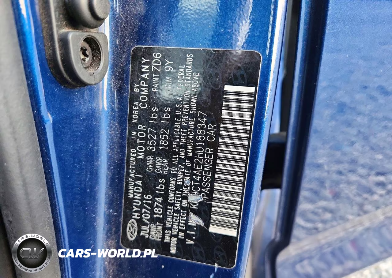 2017 Hyundai Accent Se VIN:KMHCT4AE2HU188347 - 12