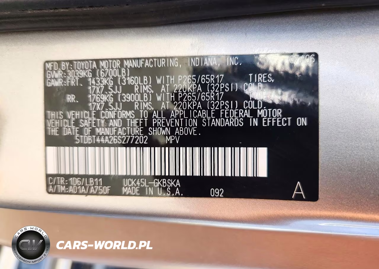 2006 Toyota Sequoia Sr5 VIN:5TDBT44A26S277202 - 13