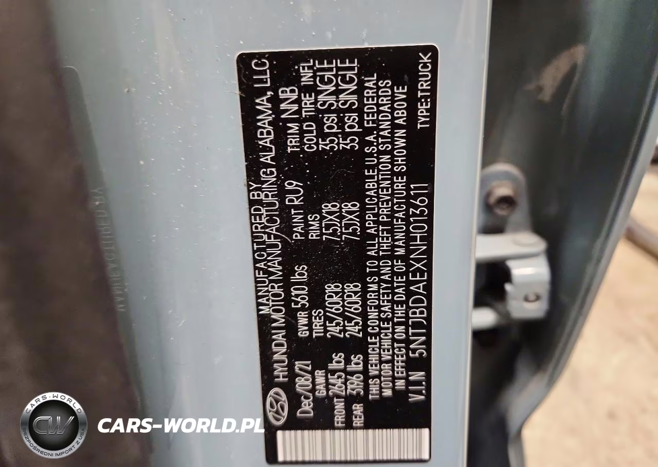 2022 Hyundai Santa Cruz Sel VIN:5NTJBDAEXNH013611 - 12