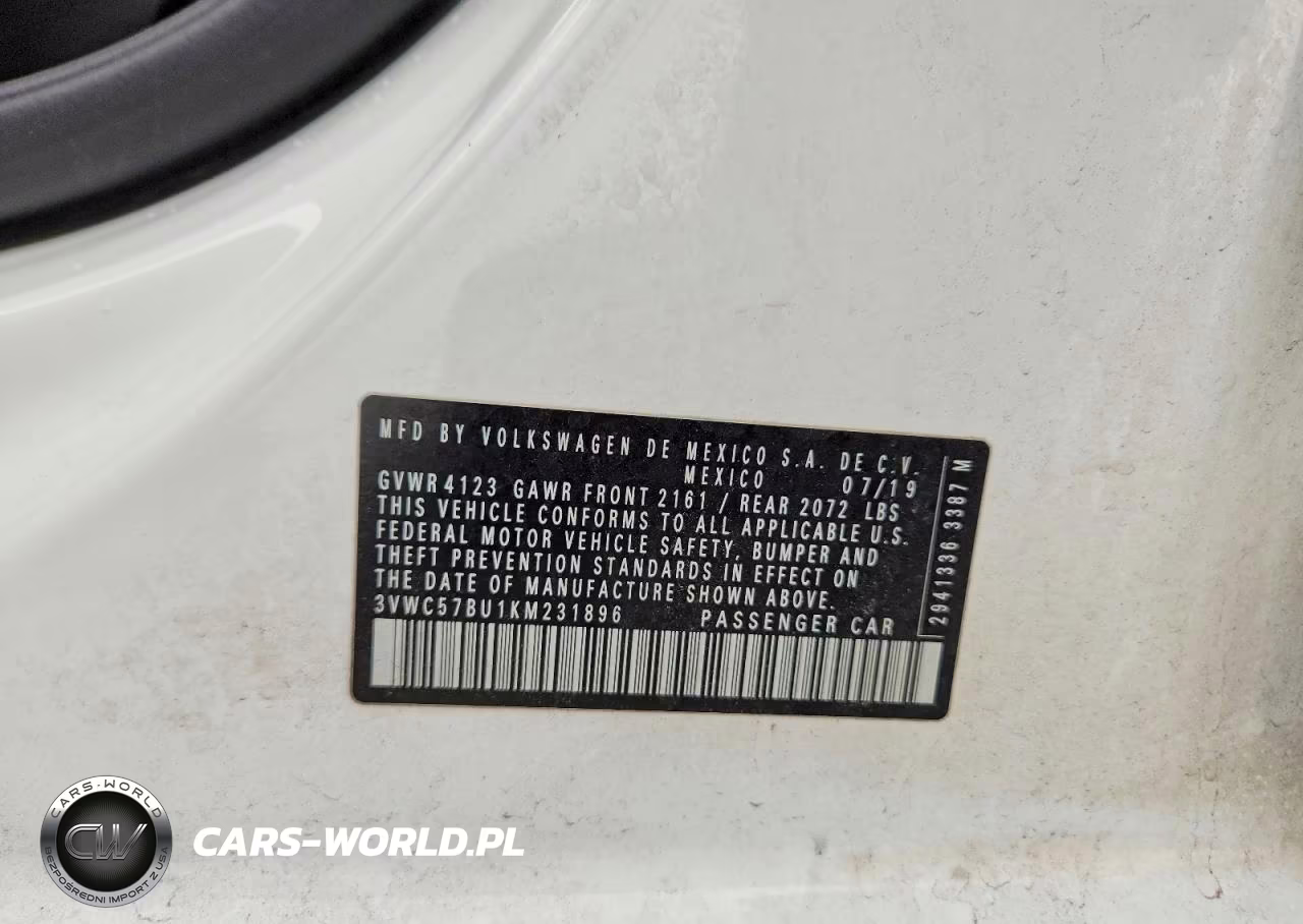 2019 Volkswagen Jetta S VIN:3VWC57BU1KM231896 - 13