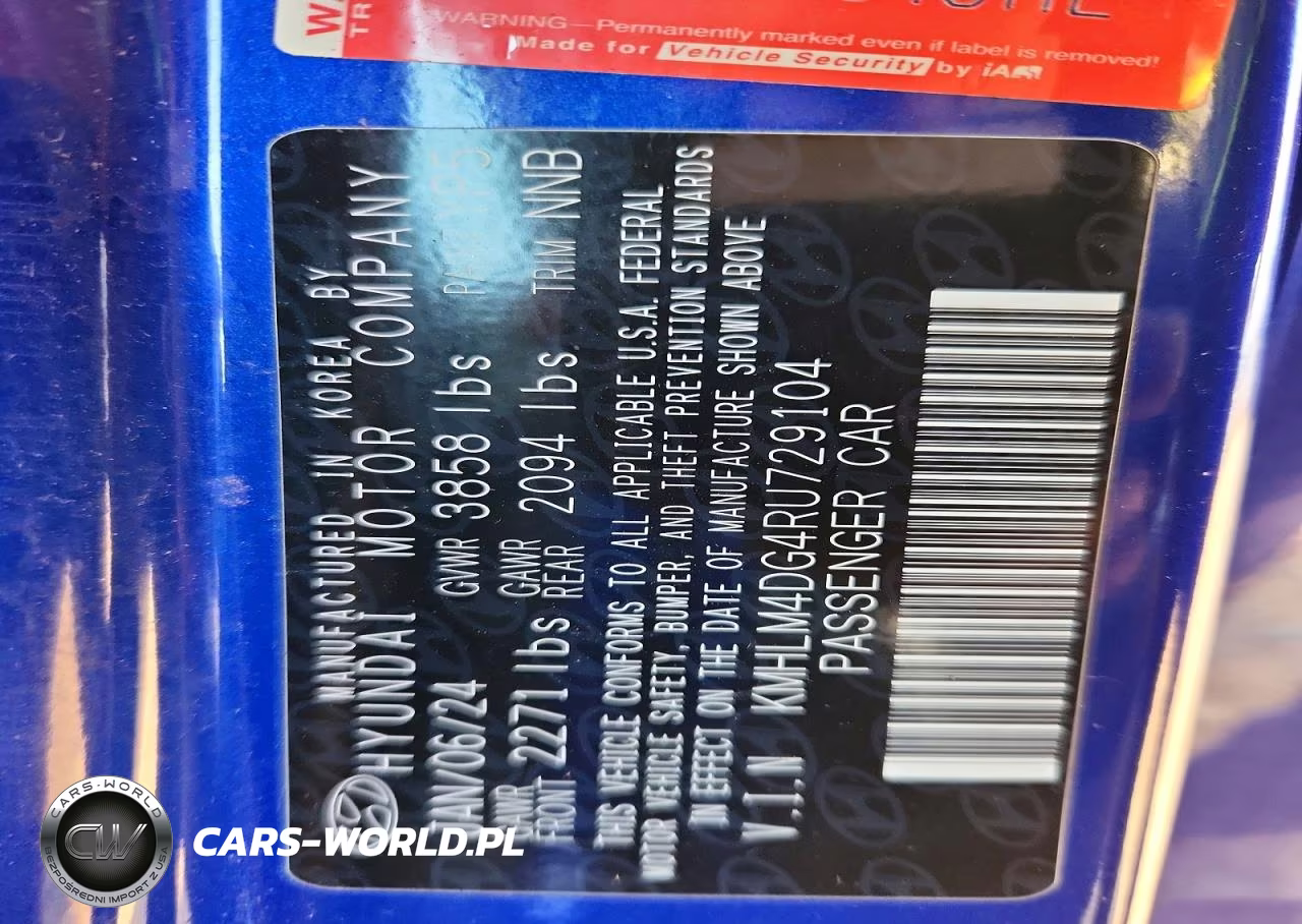 2024 Hyundai Elantra Sel VIN:KMHLM4DG4RU729104 - 13