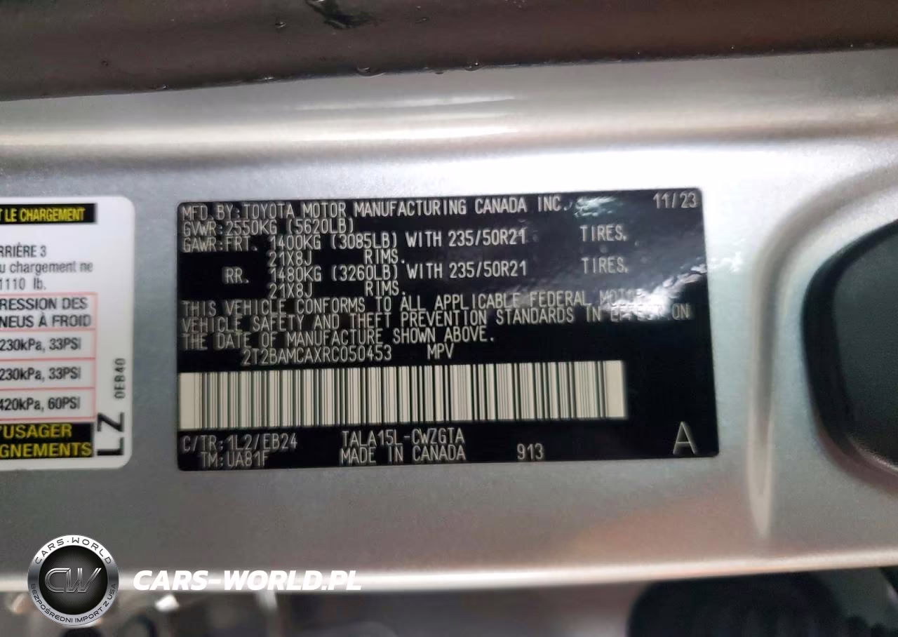 2024 Lexus Rx 350 Base VIN:2T2BAMCAXRC050453 - 13