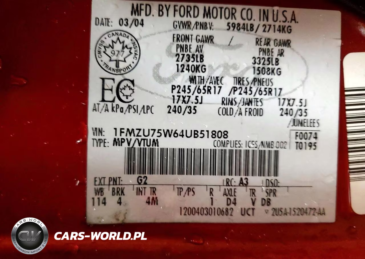 2004 Ford Explorer VIN:1FMZU75W64UB51808 - 13