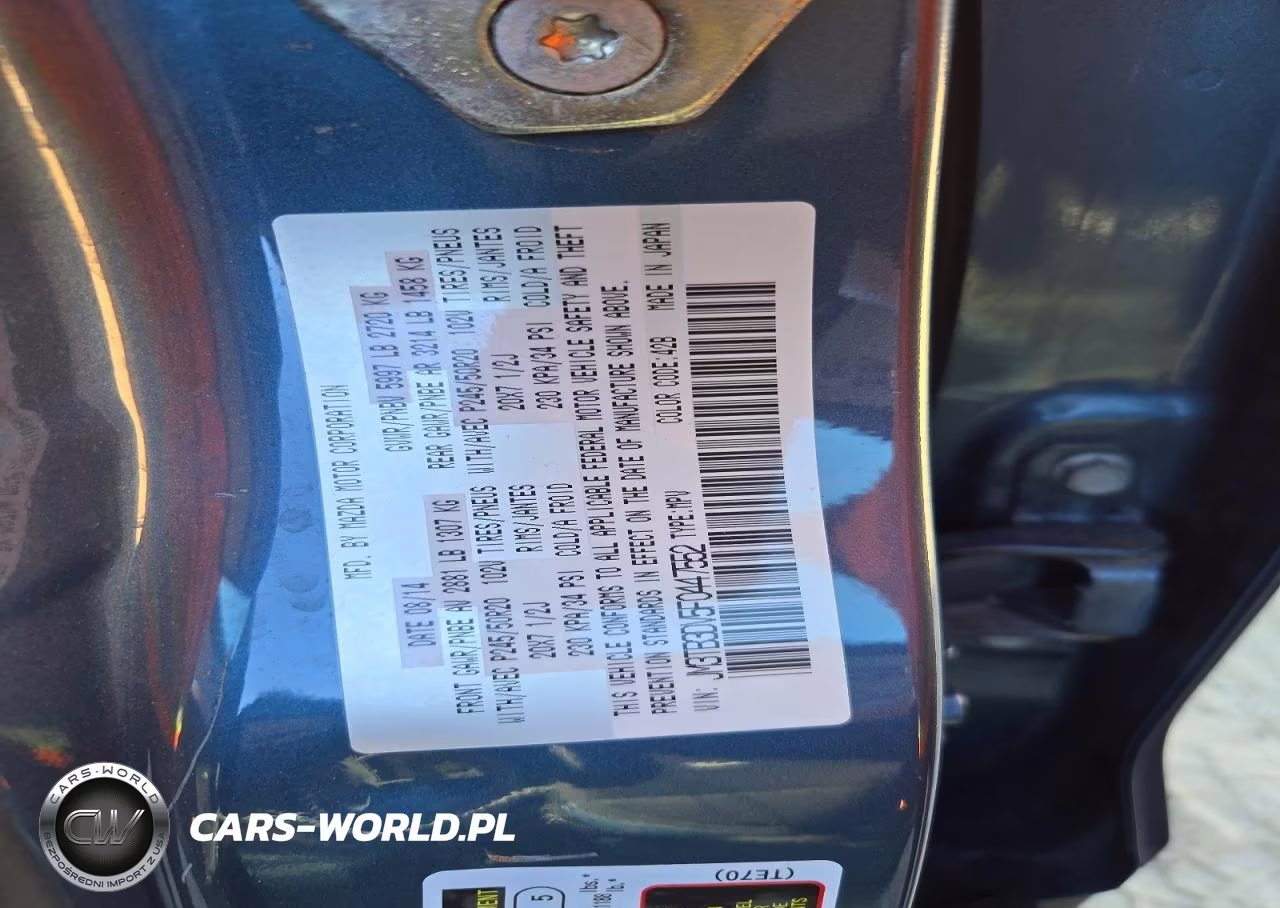 2015 Mazda Cx-9 Grand Touring VIN:JM3TB3DV5F0447552 - 13