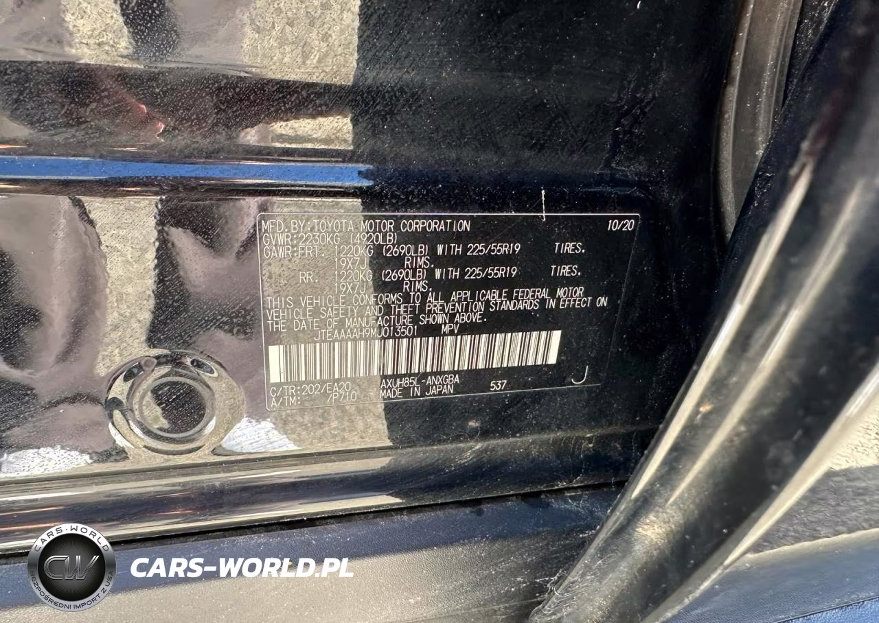 2021 Toyota Venza Xle VIN:JTEAAAAH9MJ013501 - 10