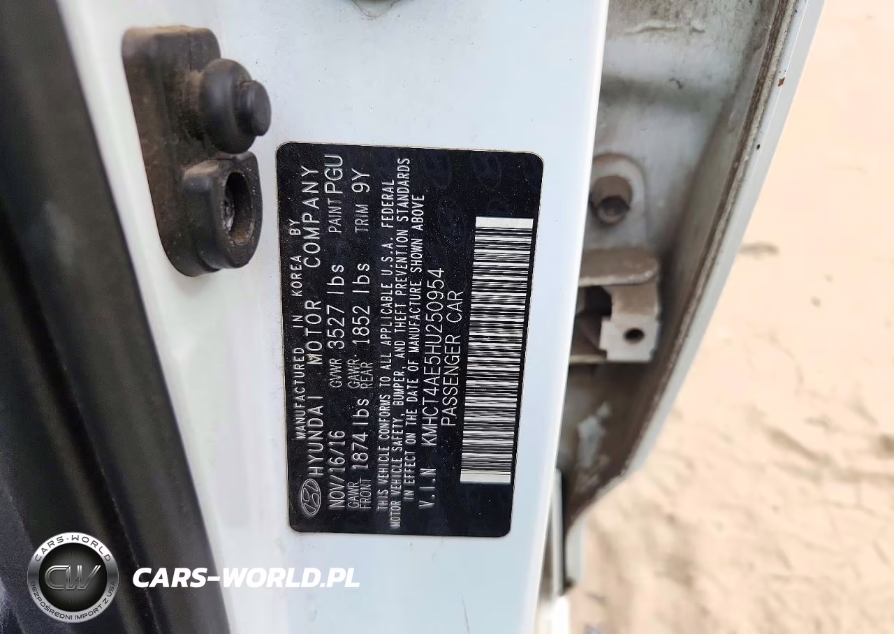 2017 Hyundai Accent Value Edition VIN:KMHCT4AE5HU250954 - 12