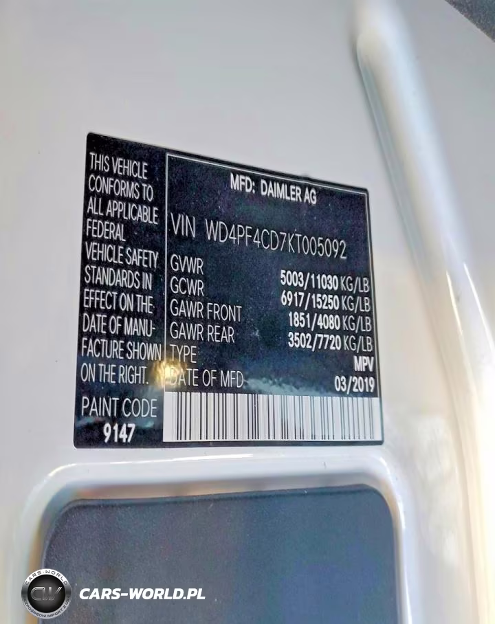 2019 Mercedes Benz Sprinter Utility - Service Van VIN:WD4PF4CD7KT005092 - 13