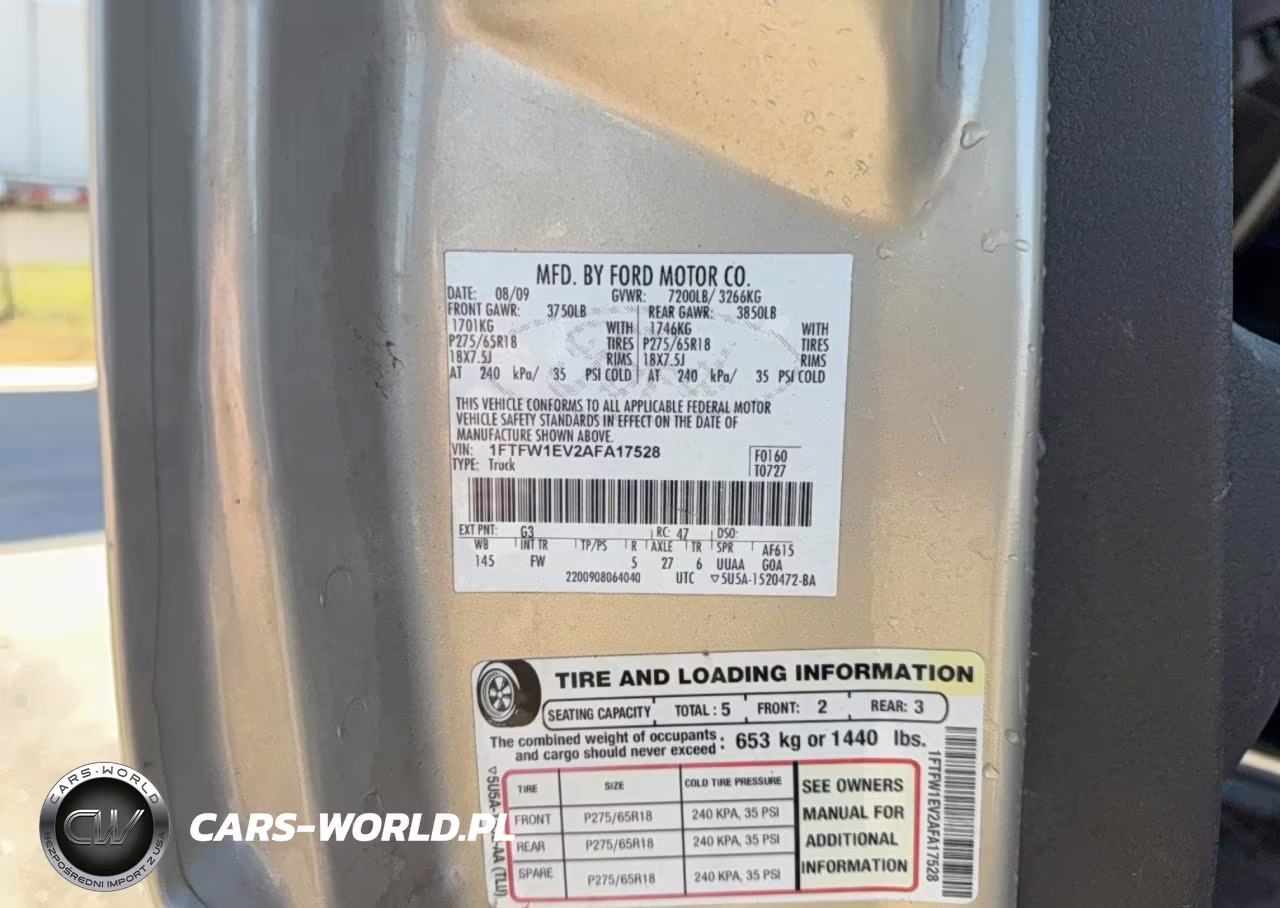 2010 Ford F150 Supercrew VIN:1FTFW1EV2AFA17528 - 10