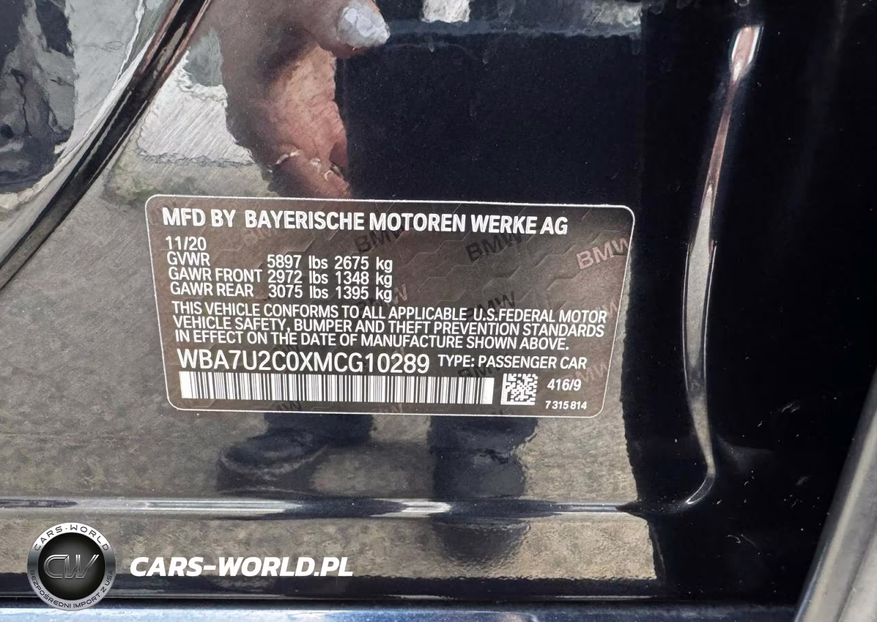 2021 BMW 750 Xi VIN:WBA7U2C0XMCG10289 - 10