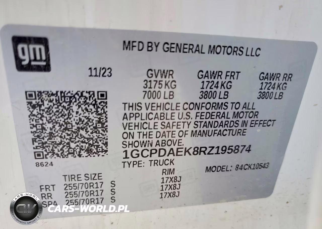2024 Chevrolet Silverado K1500 VIN:1GCPDAEK8RZ195874 - 12