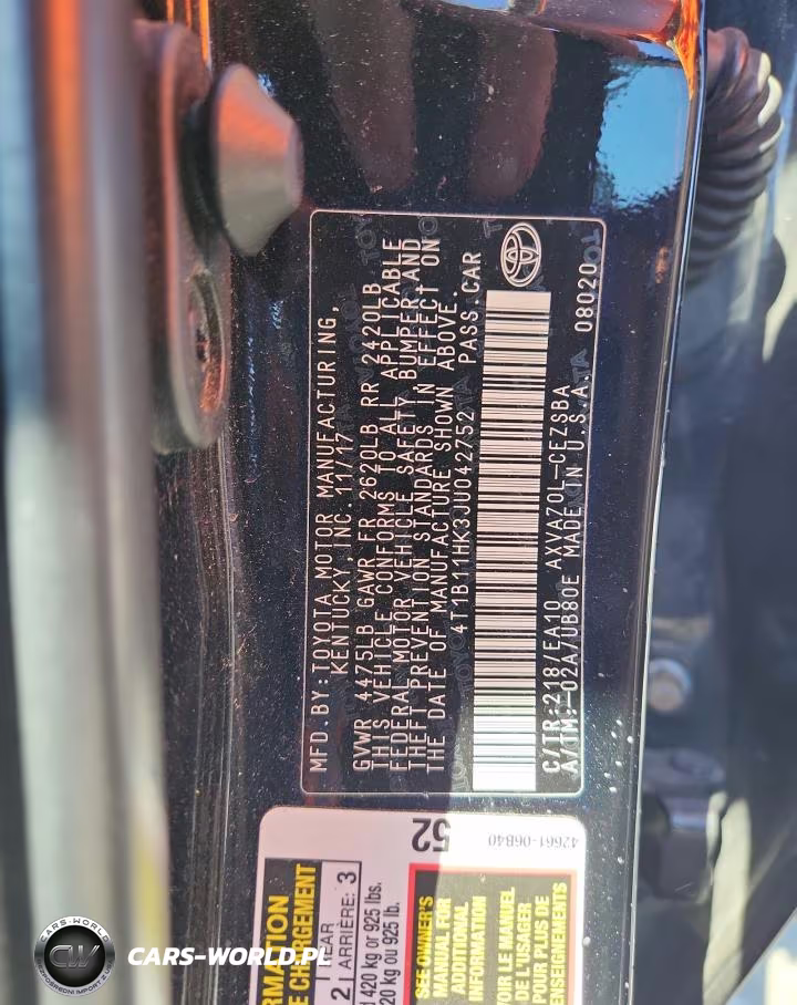 2018 Toyota Camry Se VIN:4T1B11HK3JU042752 - 12