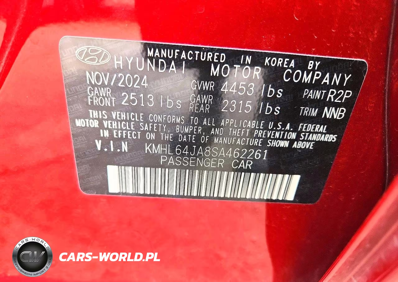 2025 Hyundai Sonata Sel VIN:KMHL64JA8SA462261 - 13