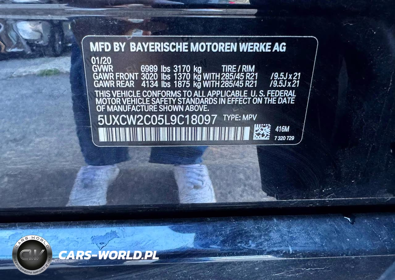 2020 BMW X7 xDrive40I VIN:5UXCW2C05L9C18097 - 10