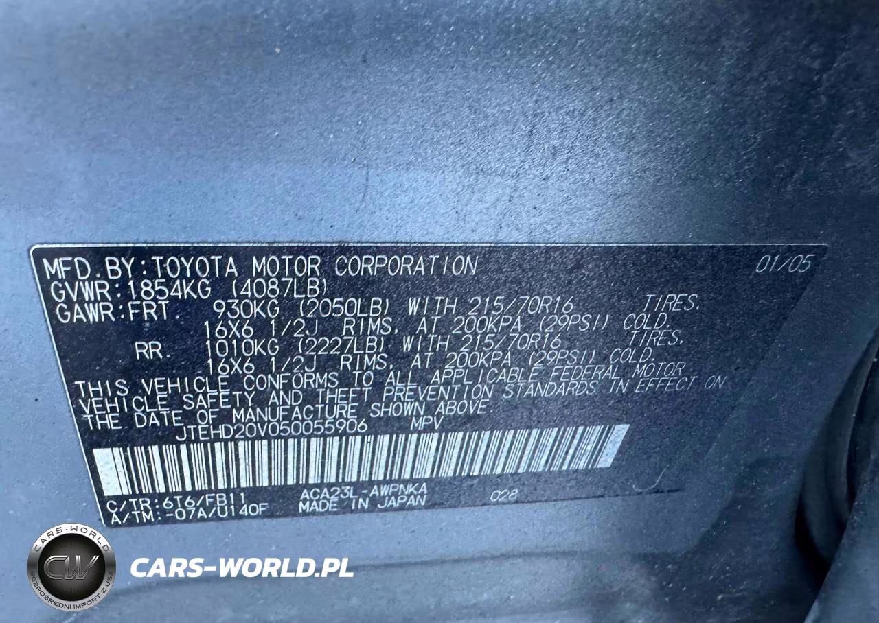 2005 Toyota Rav4 VIN:JTEHD20V050055906 - 10