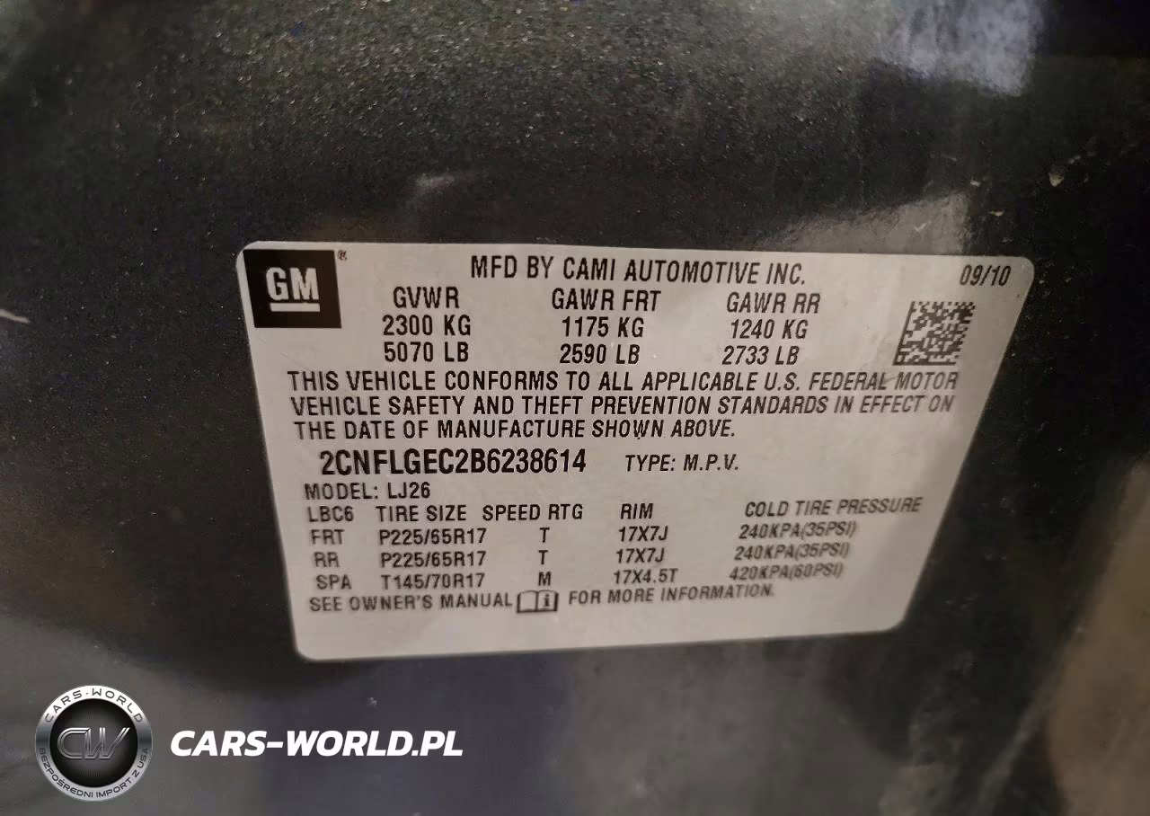2011 Chevrolet Equinox Ltz VIN:2CNFLGEC2B6238614 - 13
