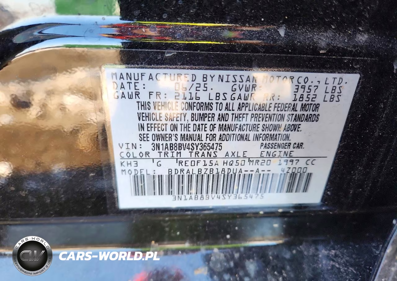 2025 Nissan Sentra S VIN:3N1AB8BV4SY365475 - 12