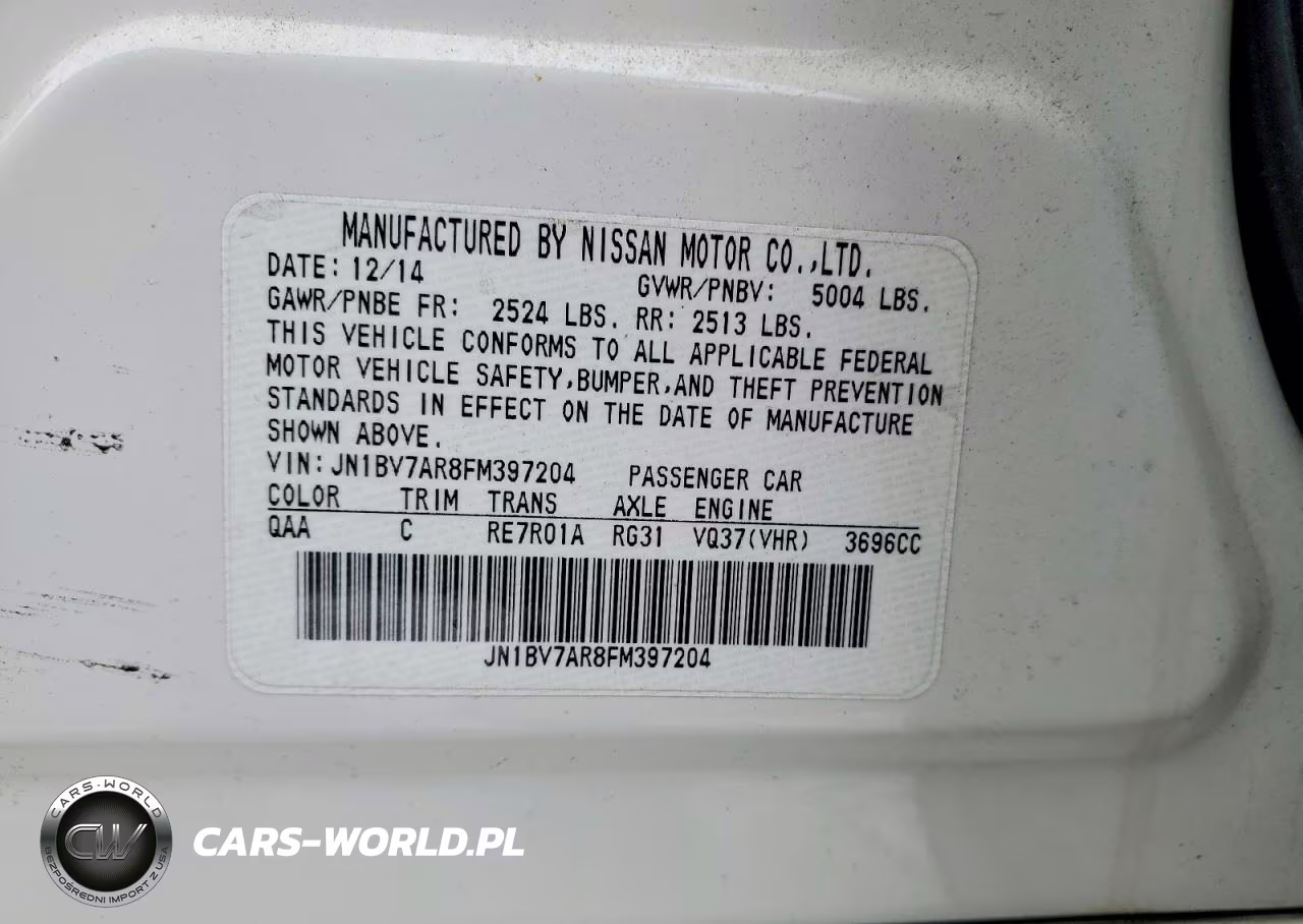 2015 Infiniti Q50 Premium VIN:JN1BV7AR8FM397204 - 12