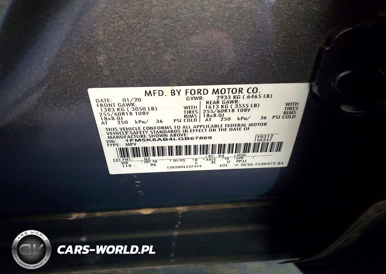 2020 Ford Explorer Police Interceptor VIN:1FM5K8AB4LGB67869 - 13