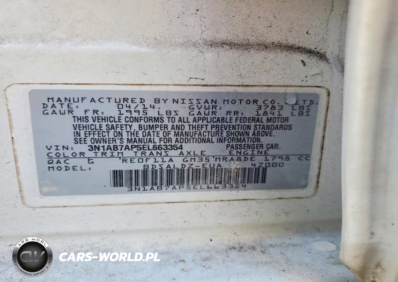 2014 Nissan Sentra Sv VIN:3N1AB7AP5EL663354 - 12