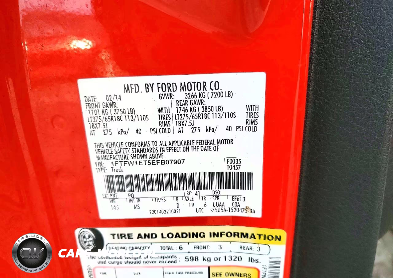 2014 Ford F150 Supercrew VIN:1FTFW1ET5EFB07907 - 12