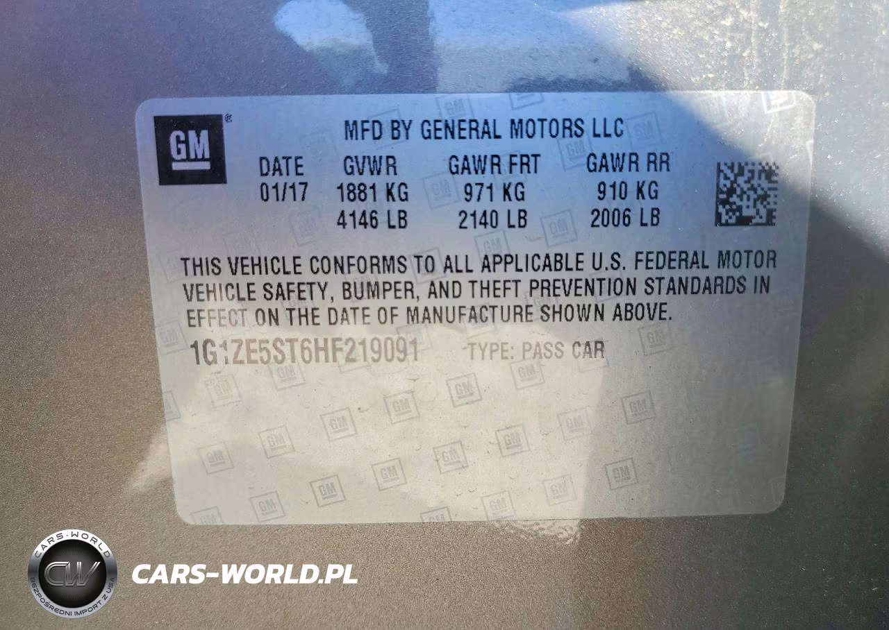 2017 Chevrolet Malibu Lt VIN:1G1ZE5ST6HF219091 - 13
