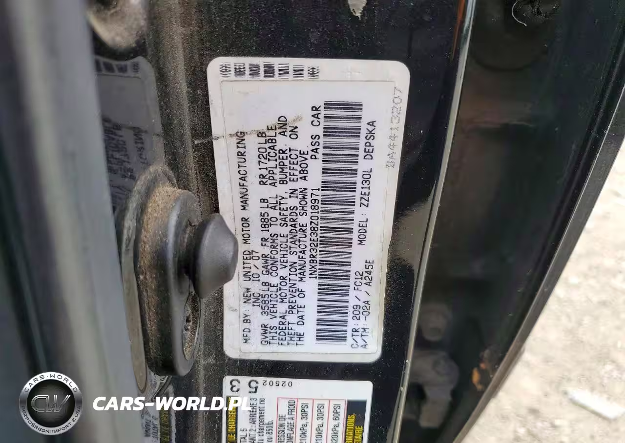 2008 Toyota Corolla Ce VIN:1NXBR32E38Z018971 - 12