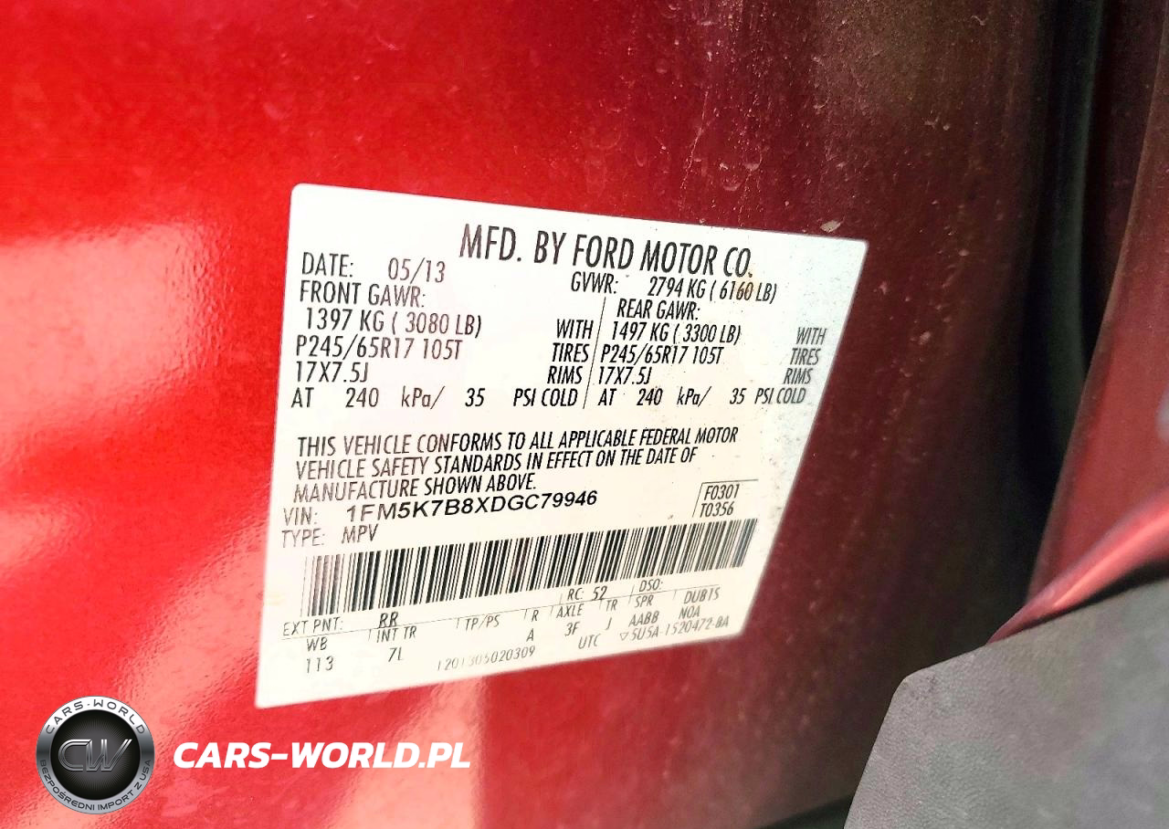2013 Ford Explorer VIN:1FM5K7B8XDGC79946 - 12