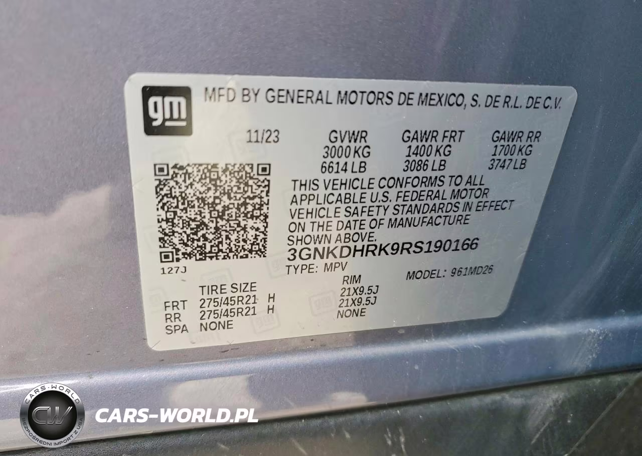 2024 Chevrolet Blazer Rs VIN:3GNKDHRK9RS190166 - 12