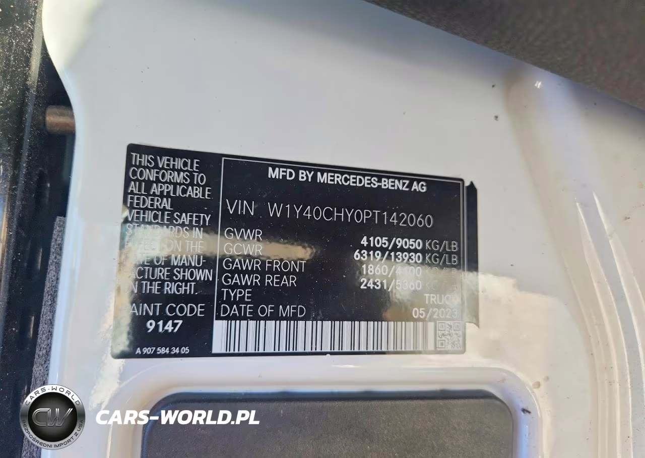 2023 Mercedes-Benz Sprinter 2500 VIN:W1Y40CHY0PT142060 - 13