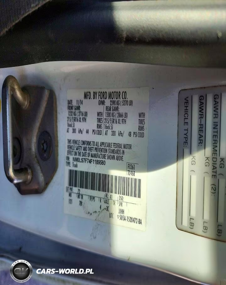 2015 Ford Transit Connect Xlt Utility - Service Van VIN:NM0LS7F74F1189580 - 13