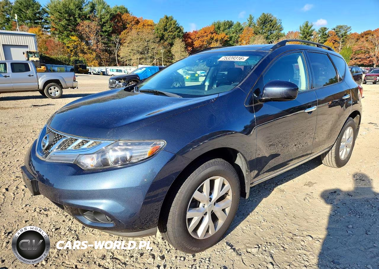 2014 Nissan Murano Sl VIN:JN8AZ1MW2EW523477 - 1
