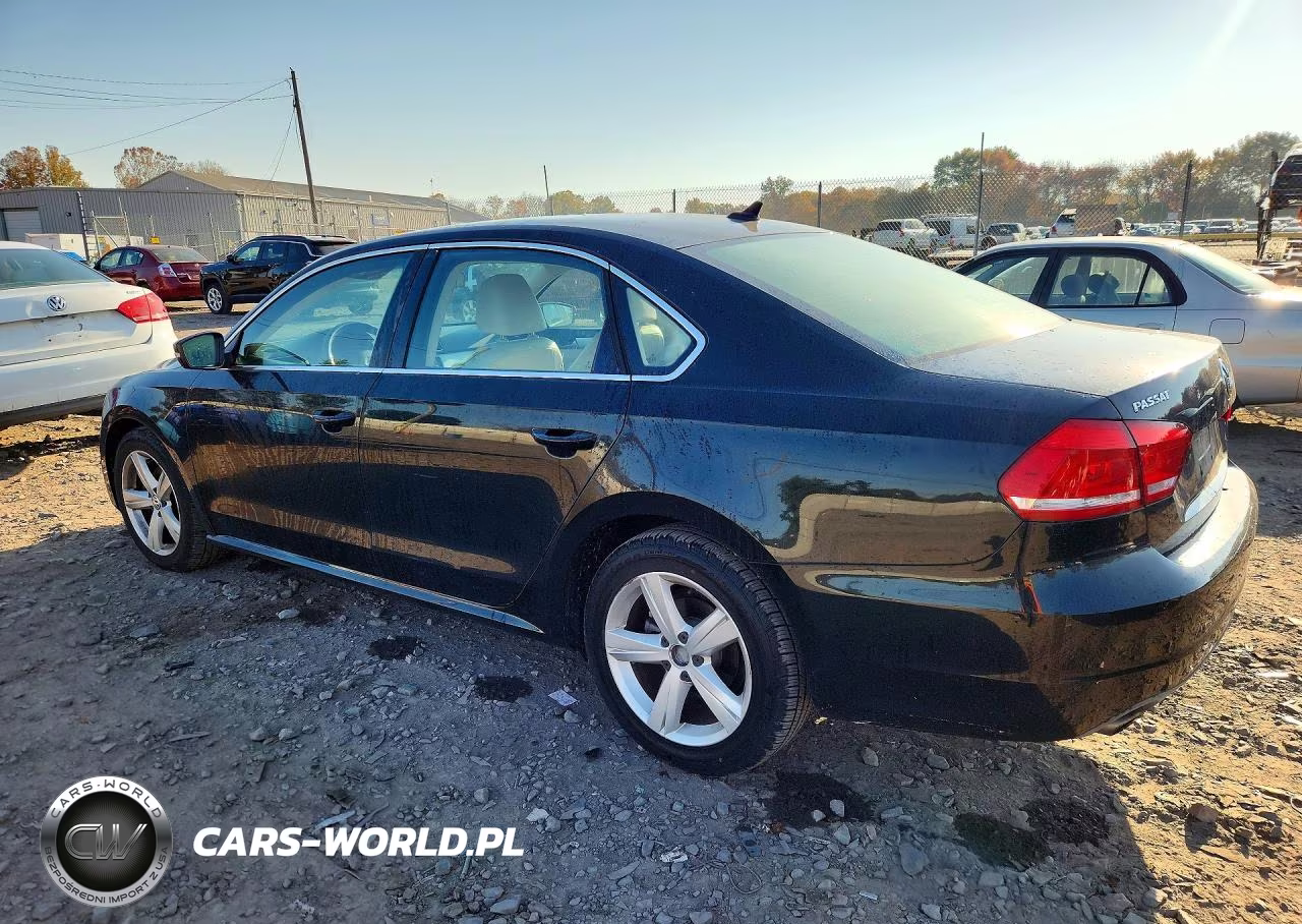 2012 Volkswagen Passat Se VIN:1VWBP7A31CC075344 - 2