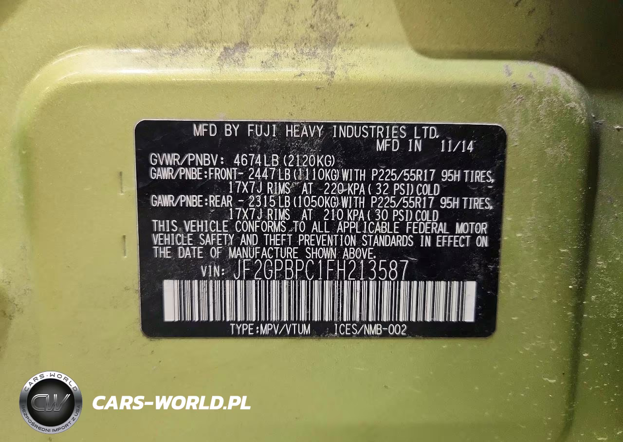 2015 Subaru Xv Crosstrek 2.0I Hybrid Touring VIN:JF2GPBPC1FH213587 - 13