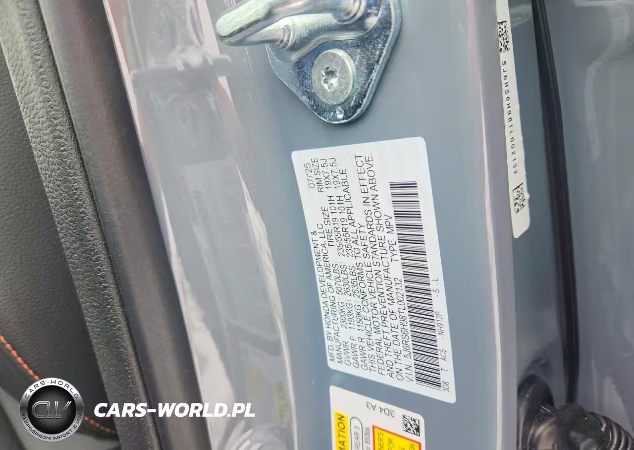 2026 Honda Cr-V Sport Touring VIN:5J6RS6H98TL002132 - 13
