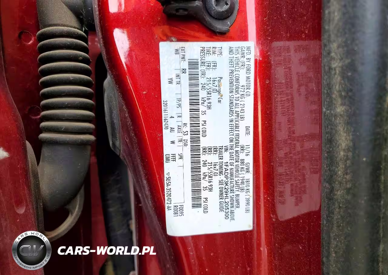 2017 Ford Focus Se VIN:1FADP3K29HL205300 - 12