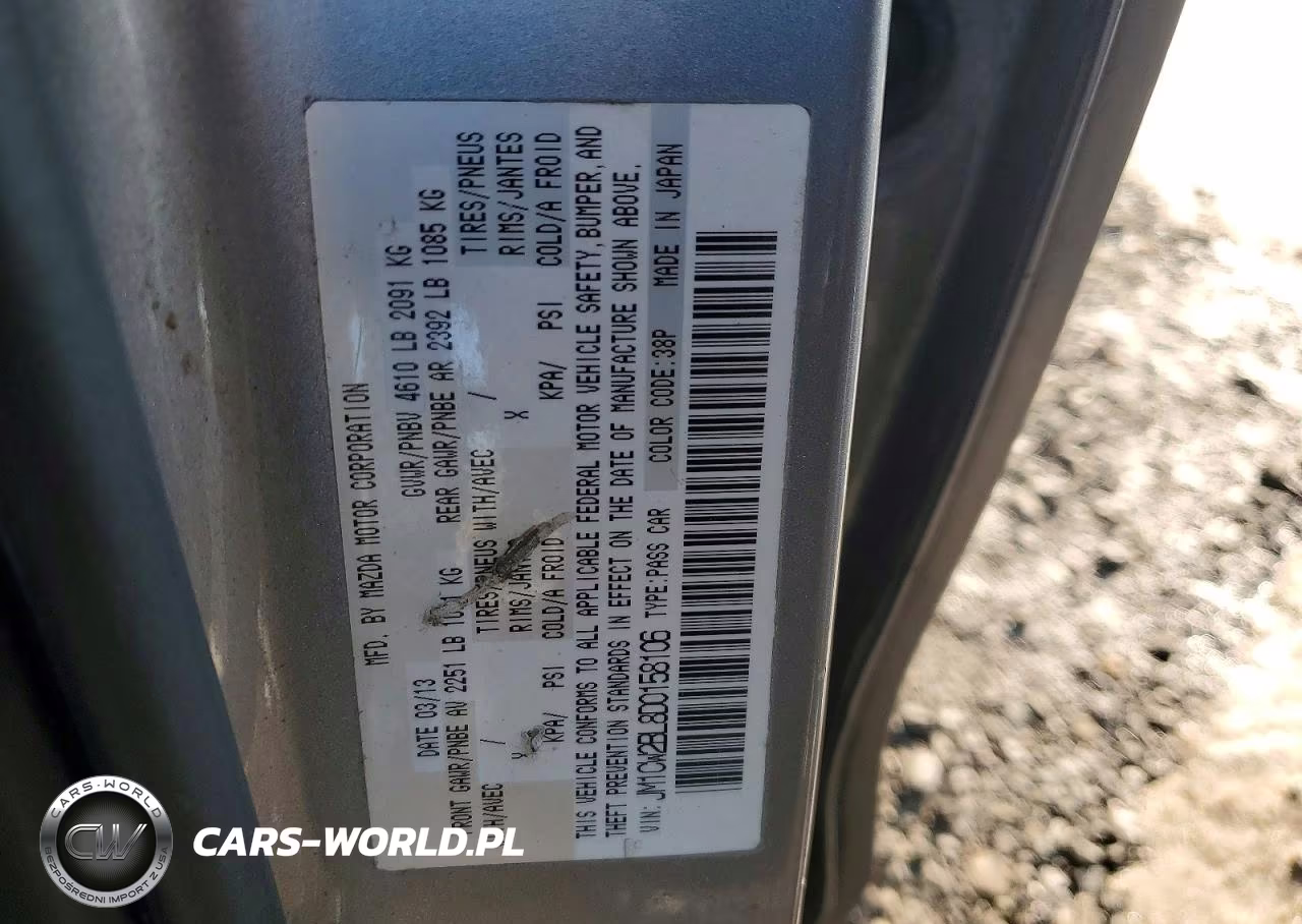 2013 Mazda 5 VIN:JM1CW2BL8D0158106 - 13