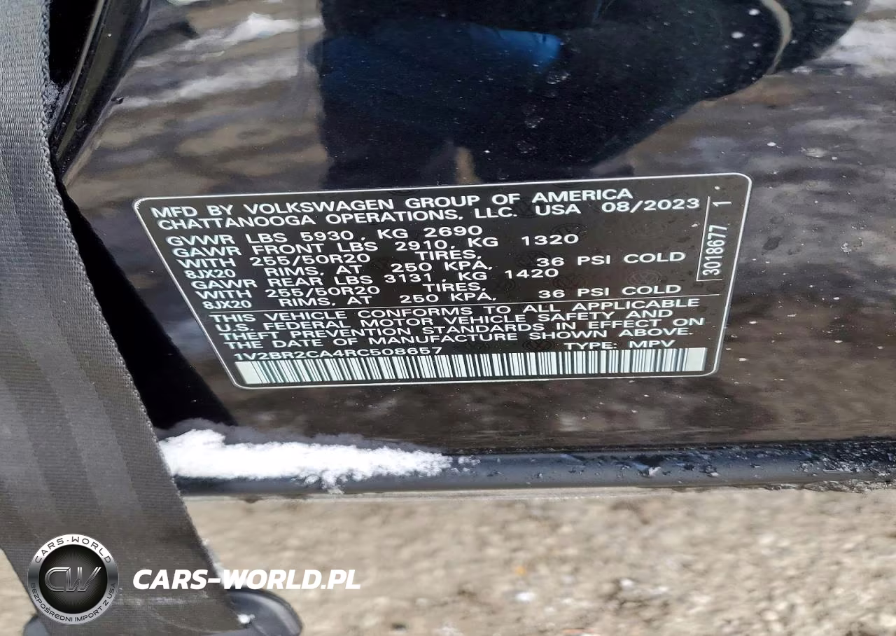 2024 Volkswagen Atlas Sel VIN:1V2BR2CA4RC508657 - 13