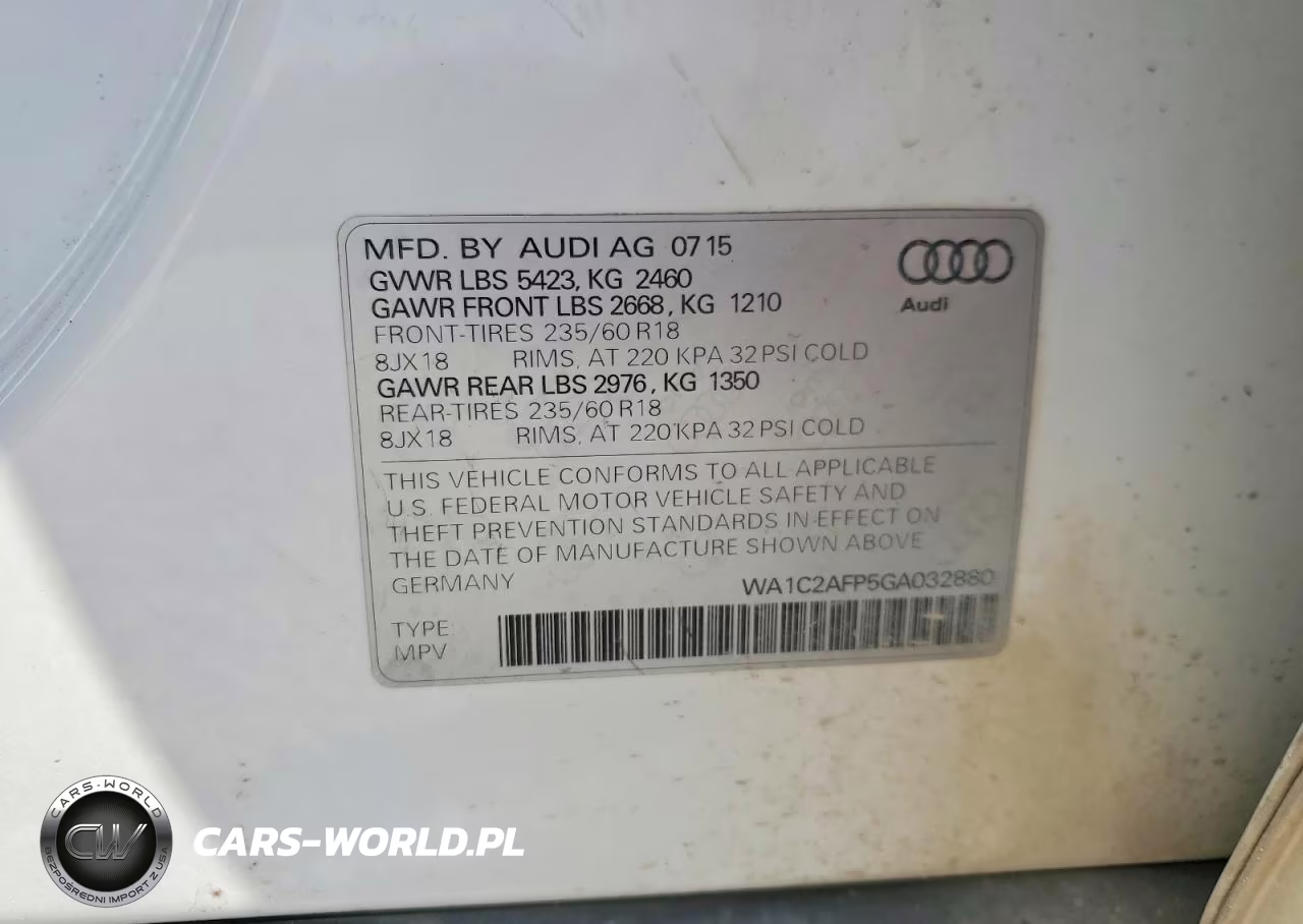 2016 Audi Q5 Premium VIN:WA1C2AFP5GA032880 - 13