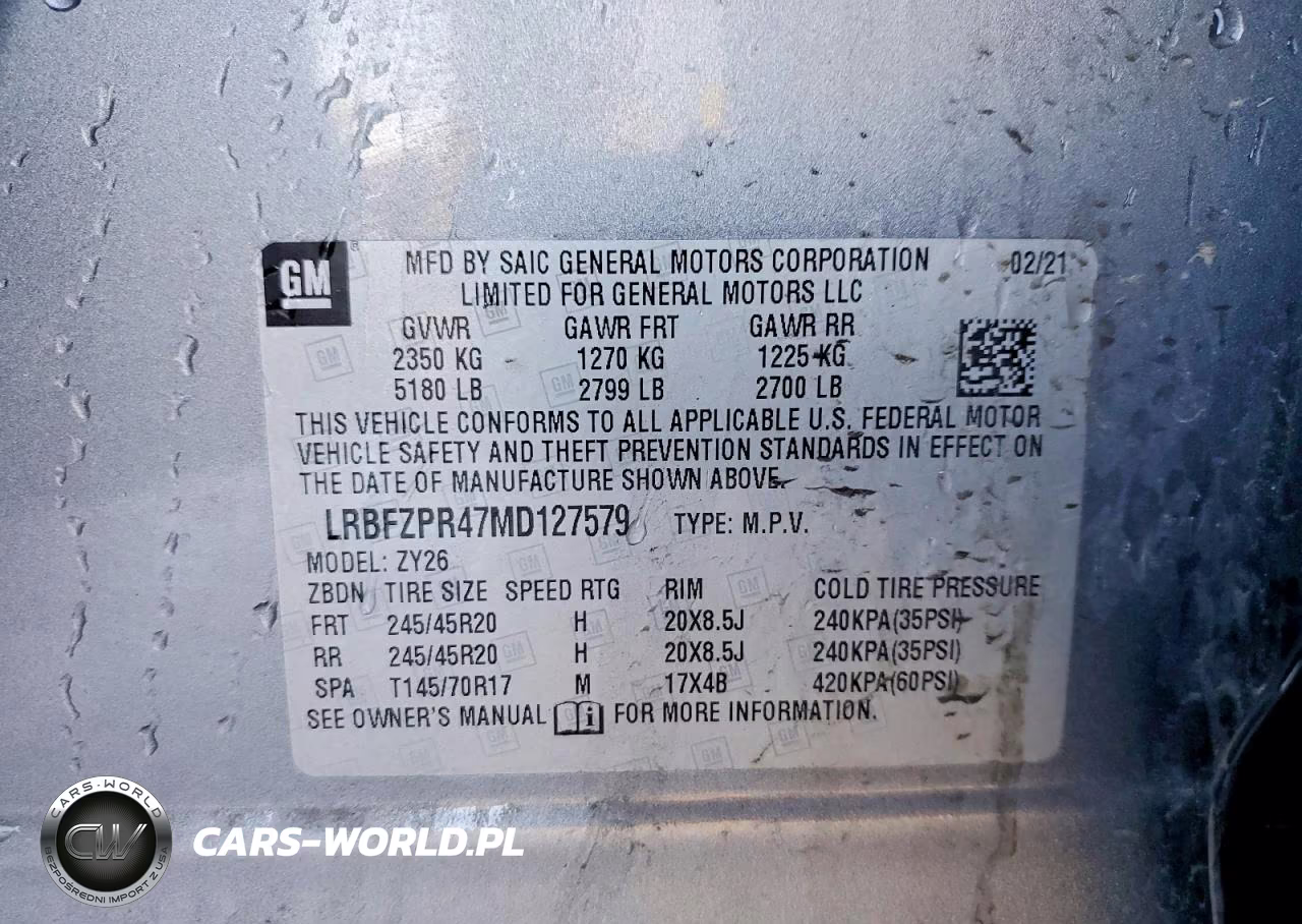 2021 Buick Envision Essence VIN:LRBFZPR47MD127579 - 13