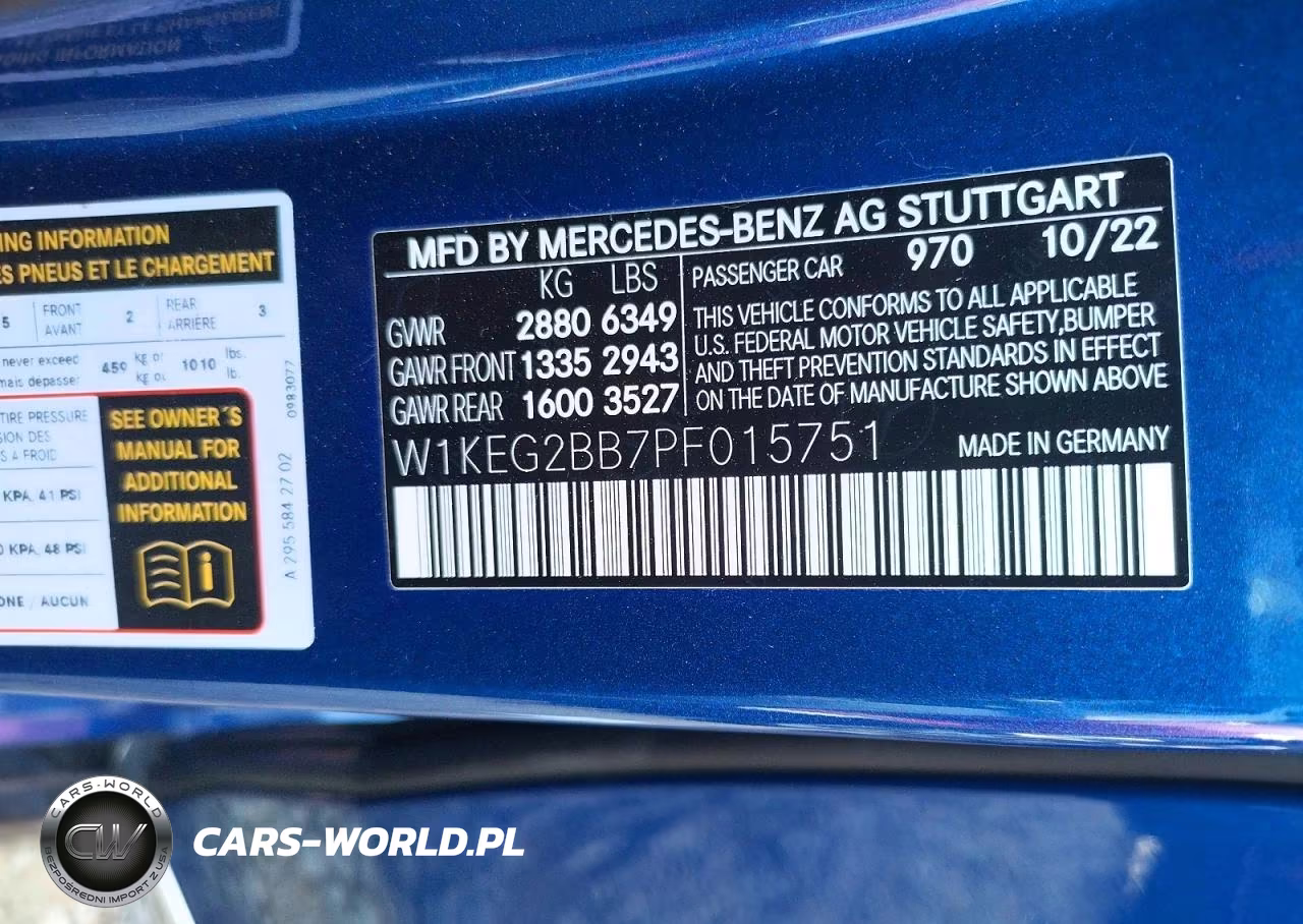 2023 Mercedes-Benz Eqe Sedan 350+ VIN:W1KEG2BB7PF015751 - 12