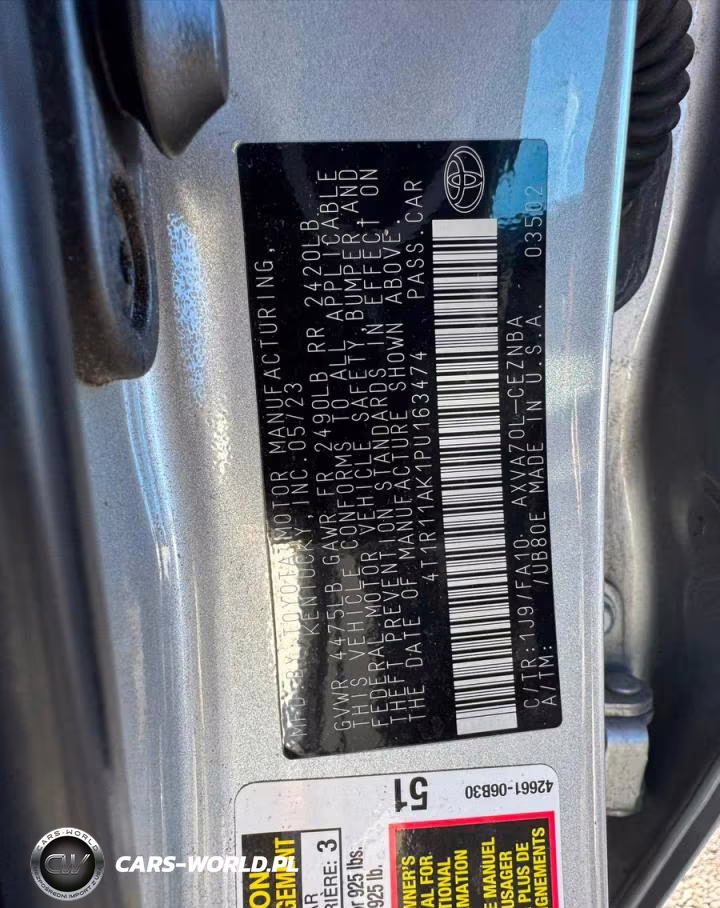 2023 Toyota Camry Le VIN:4T1R11AK1PU163474 - 10