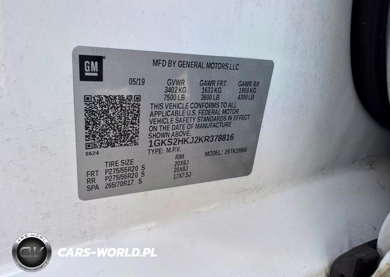 2019 GMC Yukon Xl Denali VIN:1GKS2HKJ2KR378816 - 10