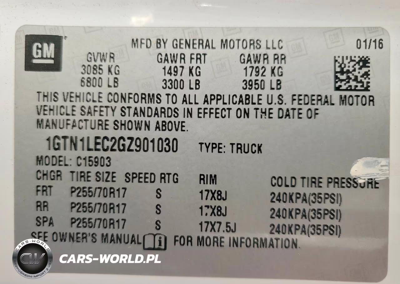 2016 GMC Sierra C1500 VIN:1GTN1LEC2GZ901030 - 12