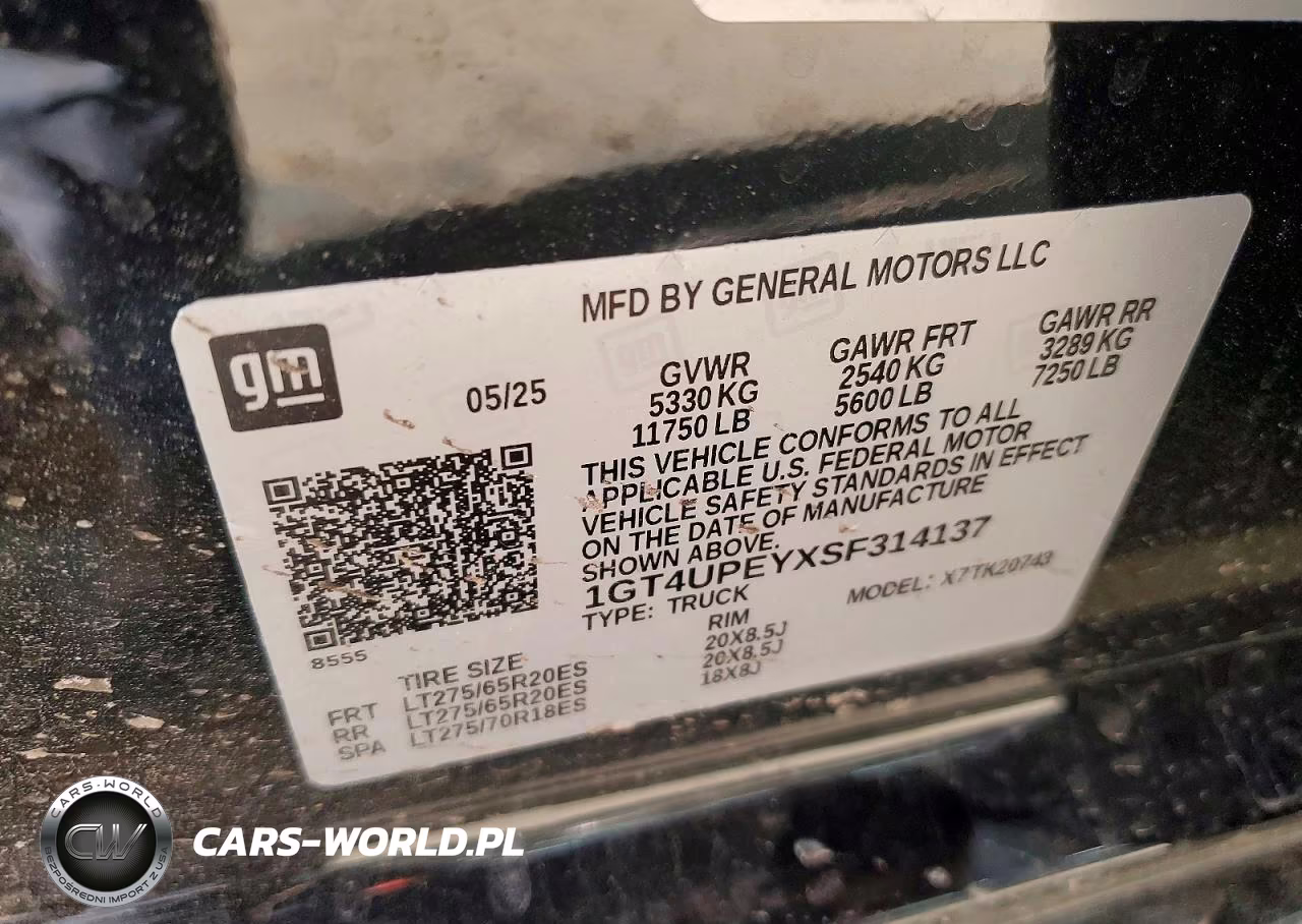 2025 GMC Sierra K2500 At4 VIN:1GT4UPEYXSF314137 - 12