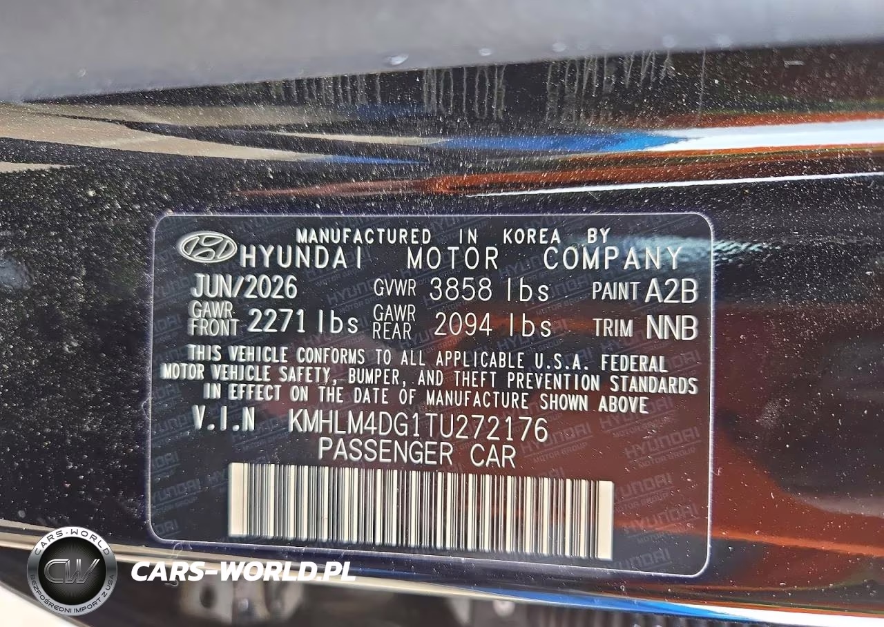 2026 Hyundai Elantra Sel Sport VIN:KMHLM4DG1TU272176 - 12