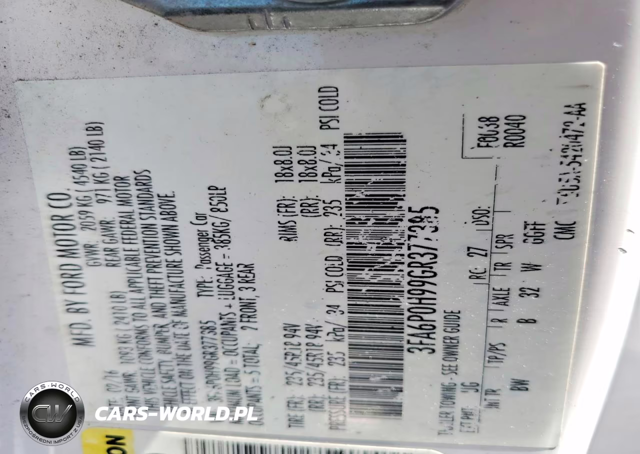 2016 Ford Fusion Se VIN:3FA6P0H99GR377385 - 12